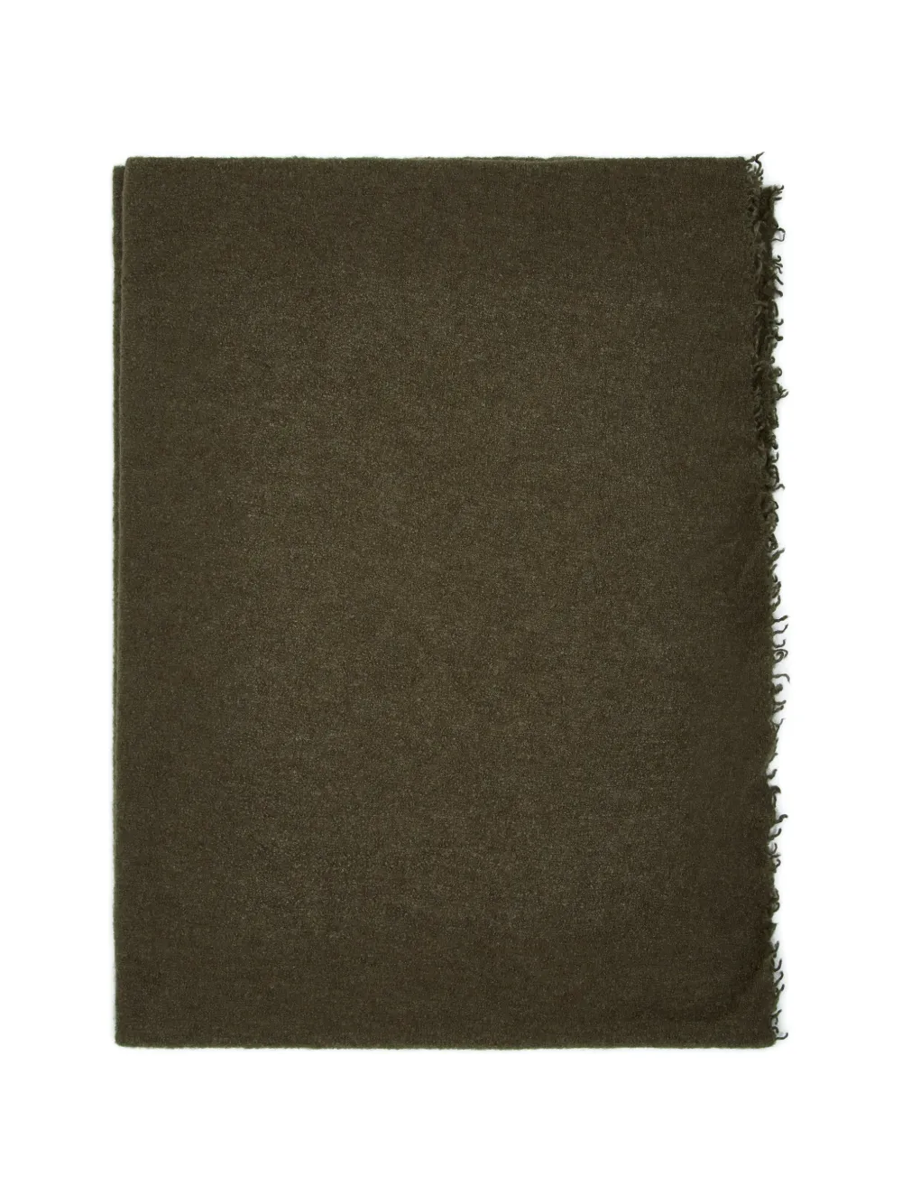 Faliero Sarti Pedro frayed-edge scarf Groen