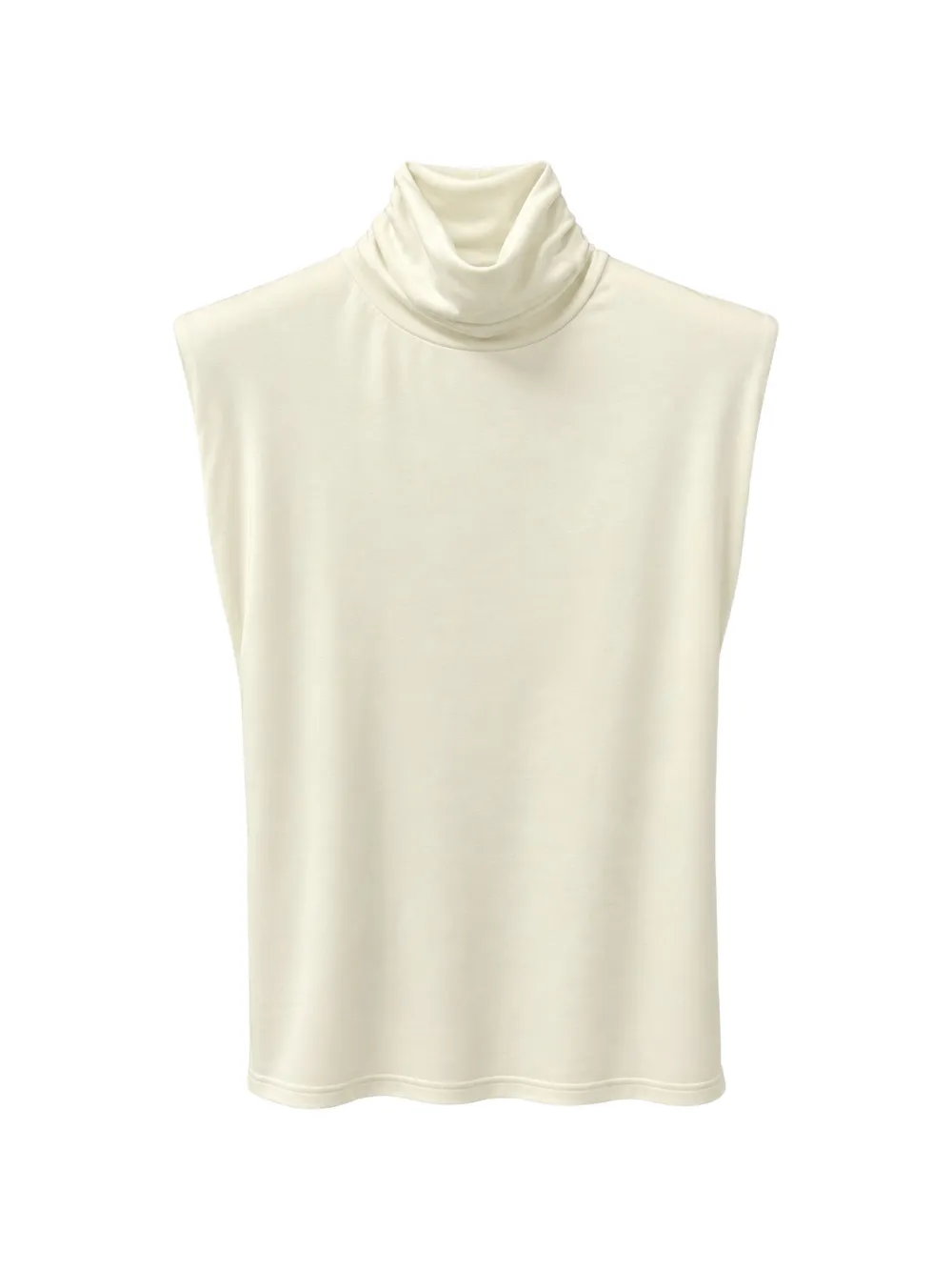 Weili Zheng roll-neck sleeveless tank top - Blanc