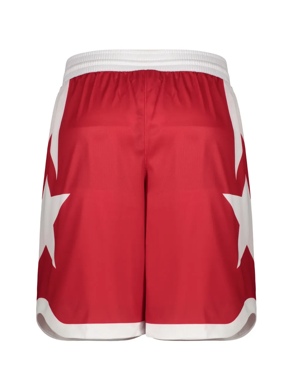 Ea7 Emporio Armani logo-print star-motif shorts Rood