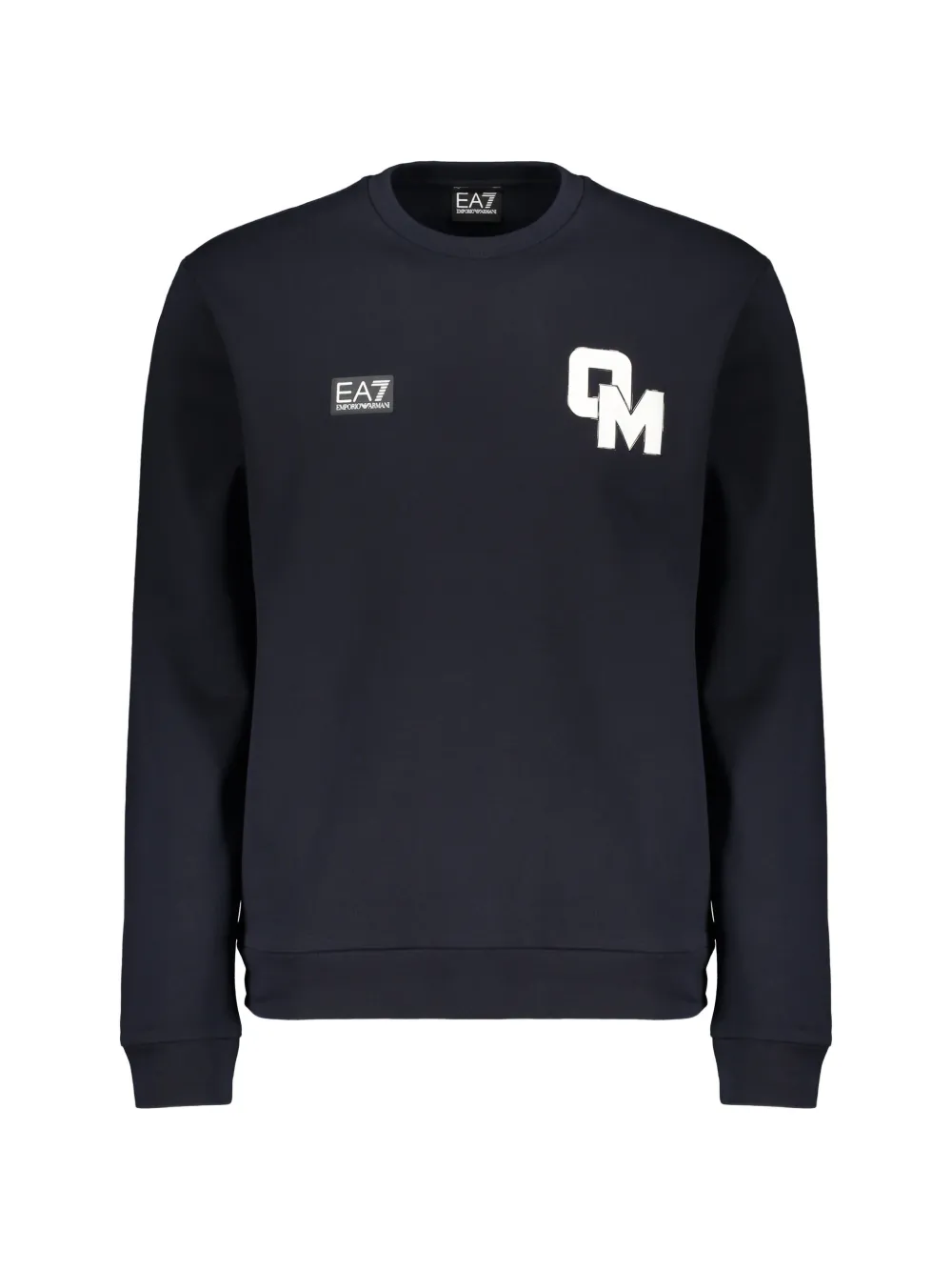 Ea7 Emporio Armani logo-print sweatshirt - Blu