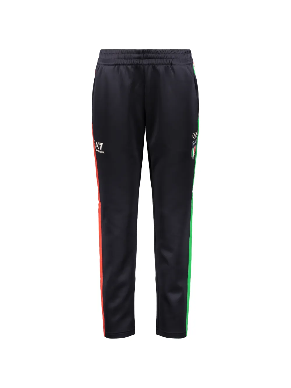 Ea7 Emporio Armani Tricolor-print tracksuit set Zwart