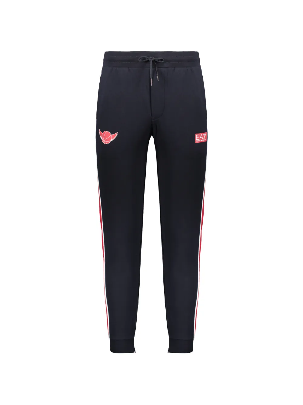 Ea7 Emporio Armani logo-patch track pants - Nero