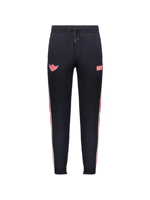 Ea7 Emporio Armani logo-patch track pants