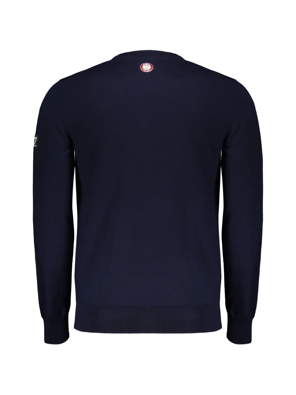 Ea7 Emporio Armani logo-patch sweater Blauw