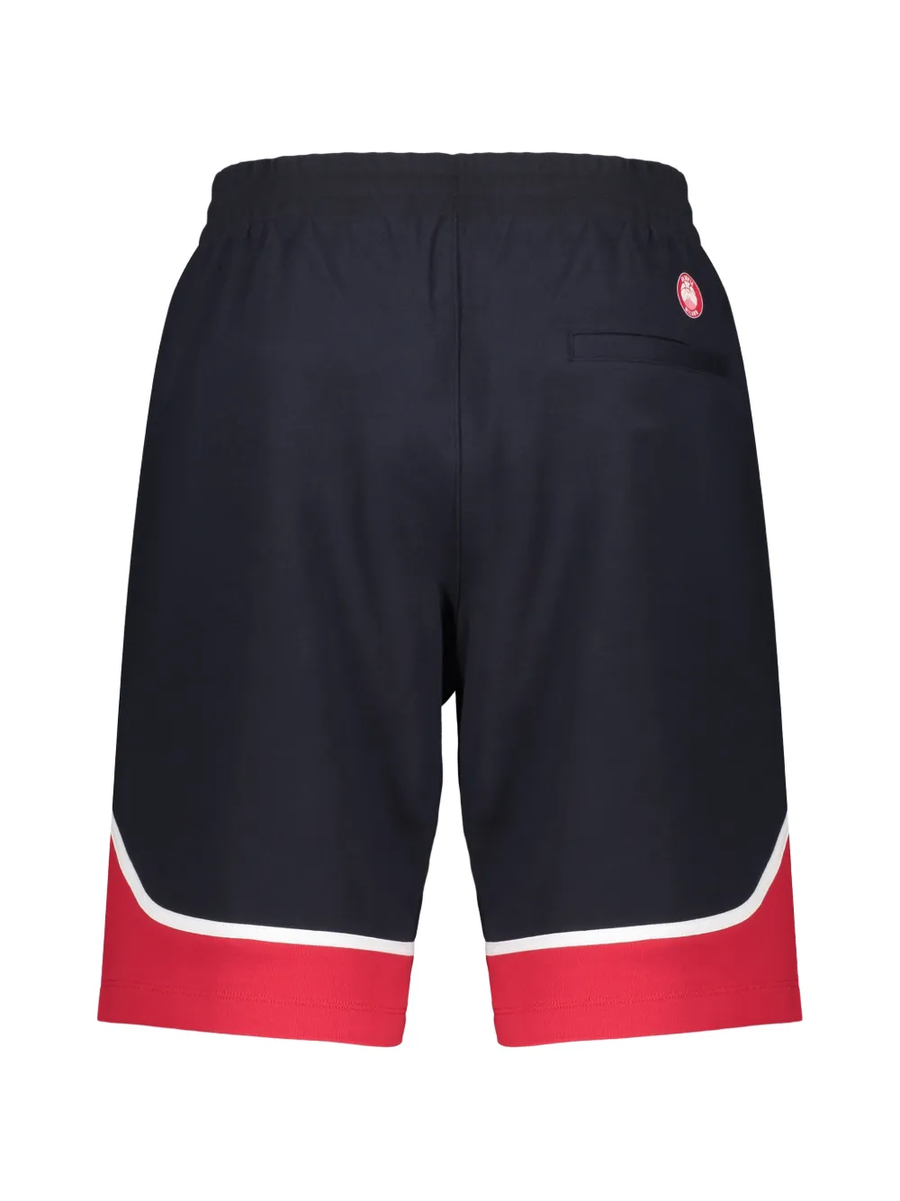 Ea7 Emporio Armani logo-print drawstring shorts Blauw