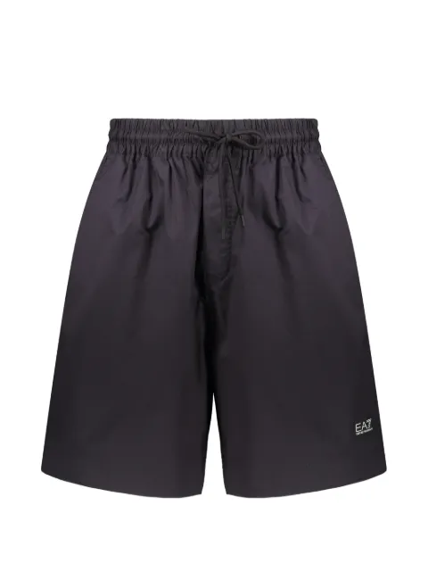 Ea7 Emporio Armani drawstring-waist logo-patch shorts