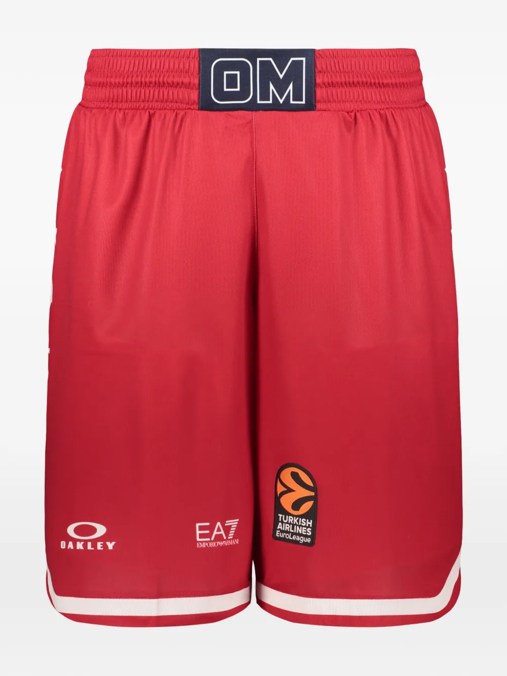 Ea7 Emporio Armani logo-print star-detail track shorts - Rosso