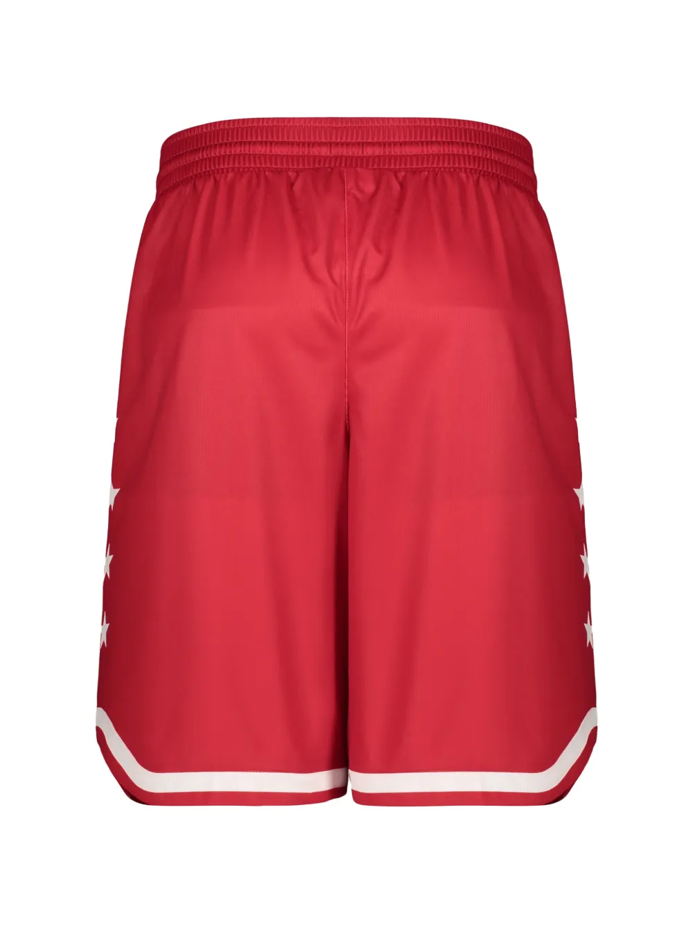 Ea7 Emporio Armani logo-print star-detail track shorts Rood