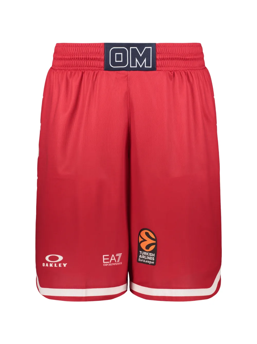 Ea7 Emporio Armani logo-print star-detail track shorts - Rosso