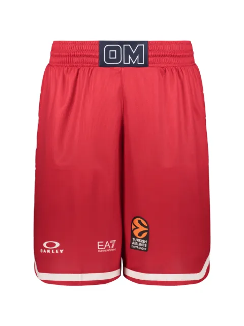 Ea7 Emporio Armani logo-print star-detail track shorts