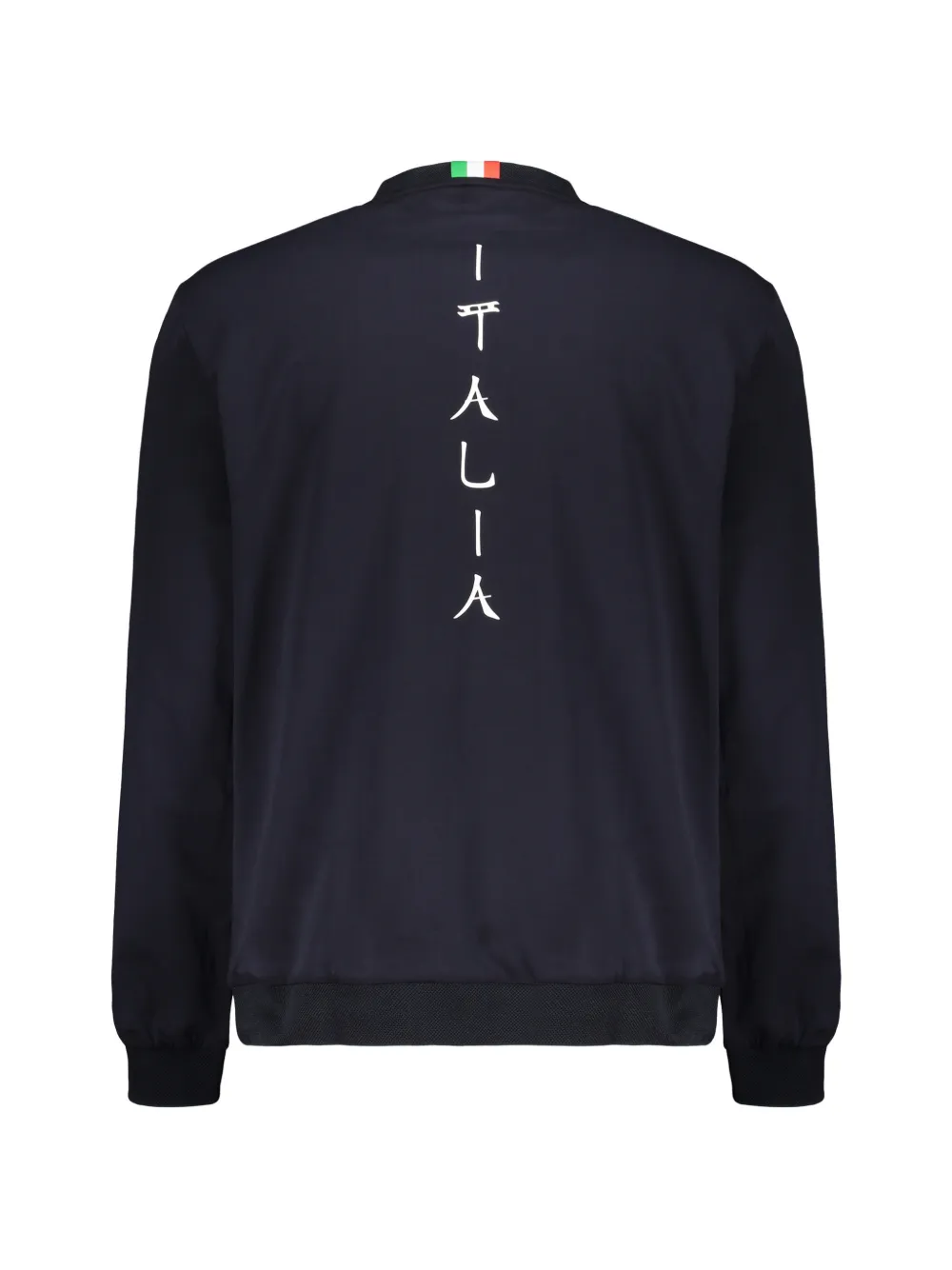 Ea7 Emporio Armani logo-print Italia sweatshirt Blauw