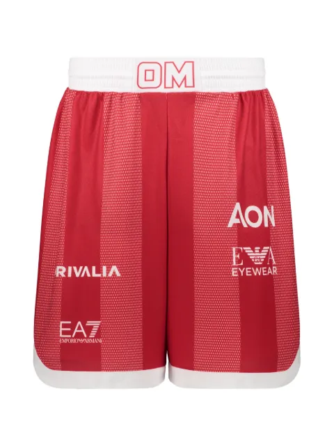 Ea7 Emporio Armani graphic-print track shorts