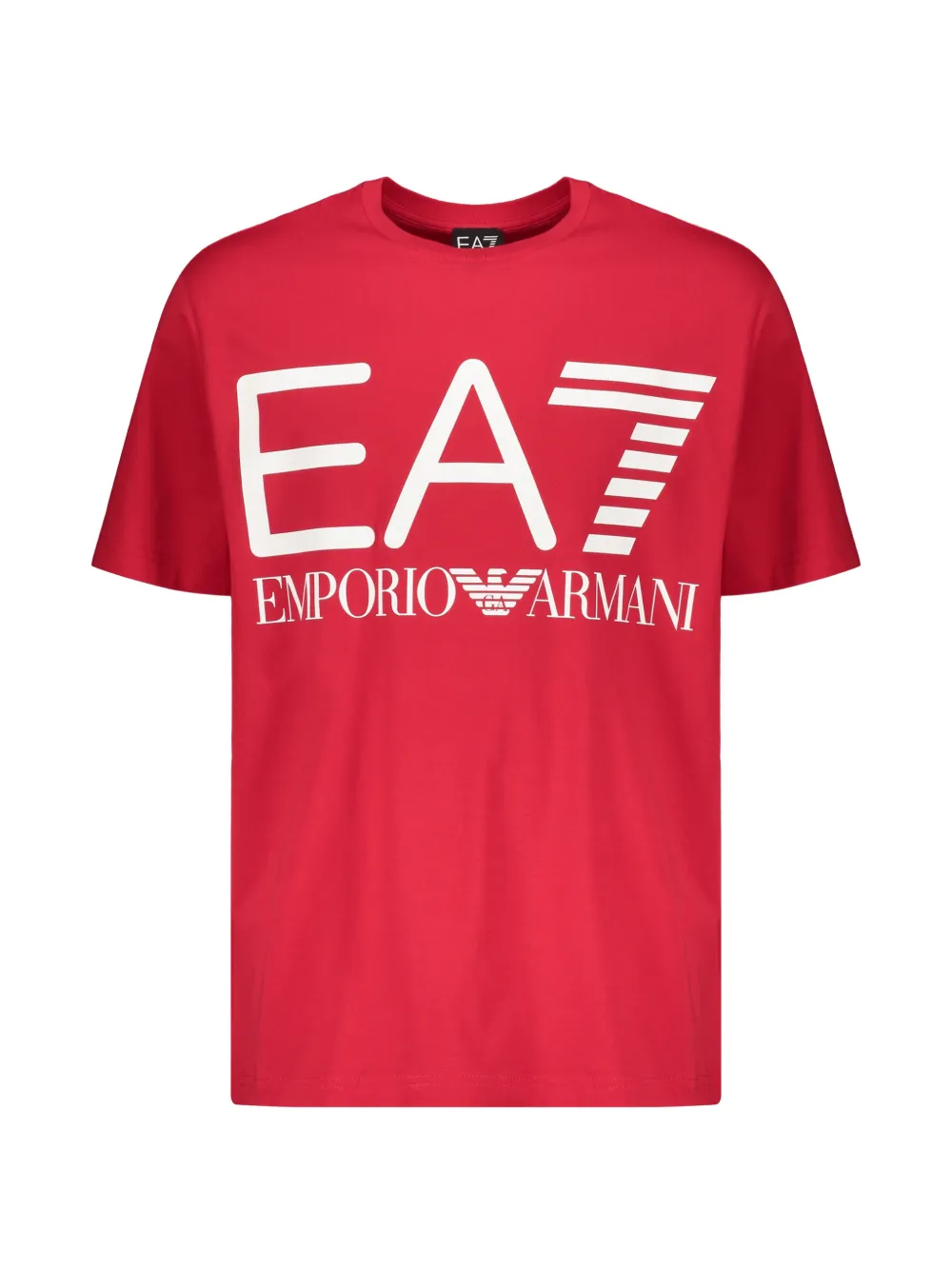 Ea7 Emporio Armani logo-print T-shirt Rood