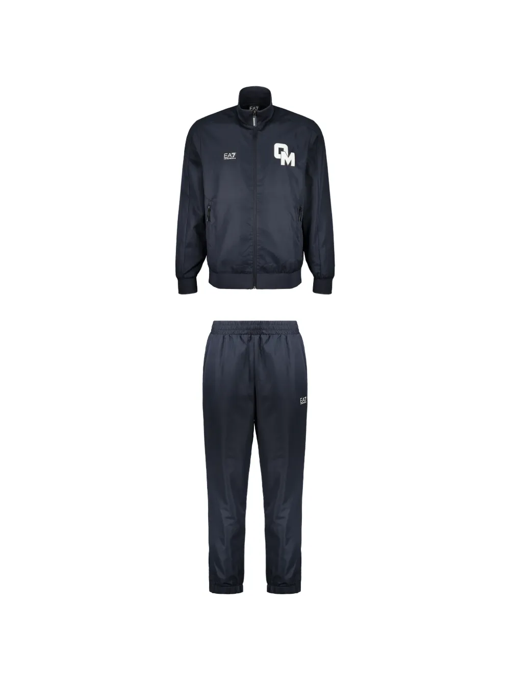 Ea7 Emporio Armani logo-print tracksuit - Blue