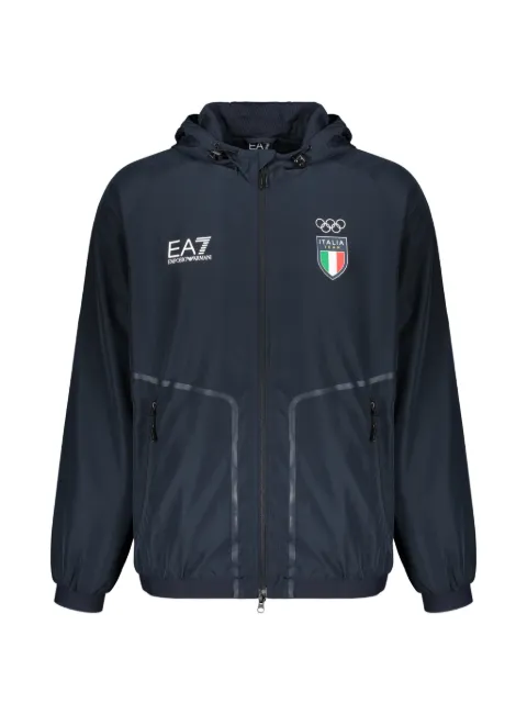 Ea7 Emporio Armani hooded windbreaker jacket