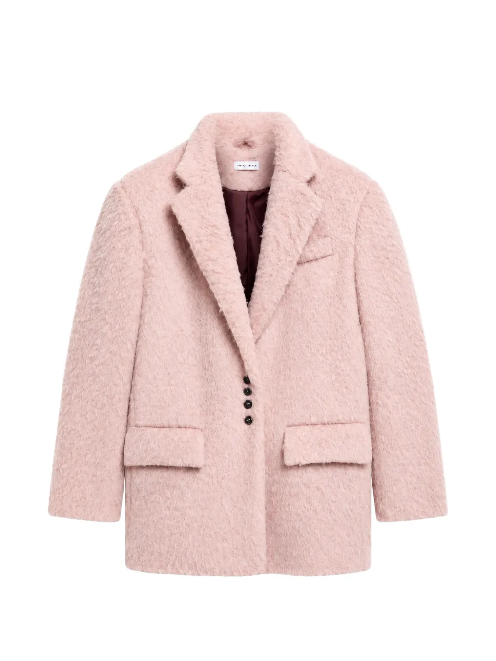 Weili Zheng single-breasted textured jacket - Rose