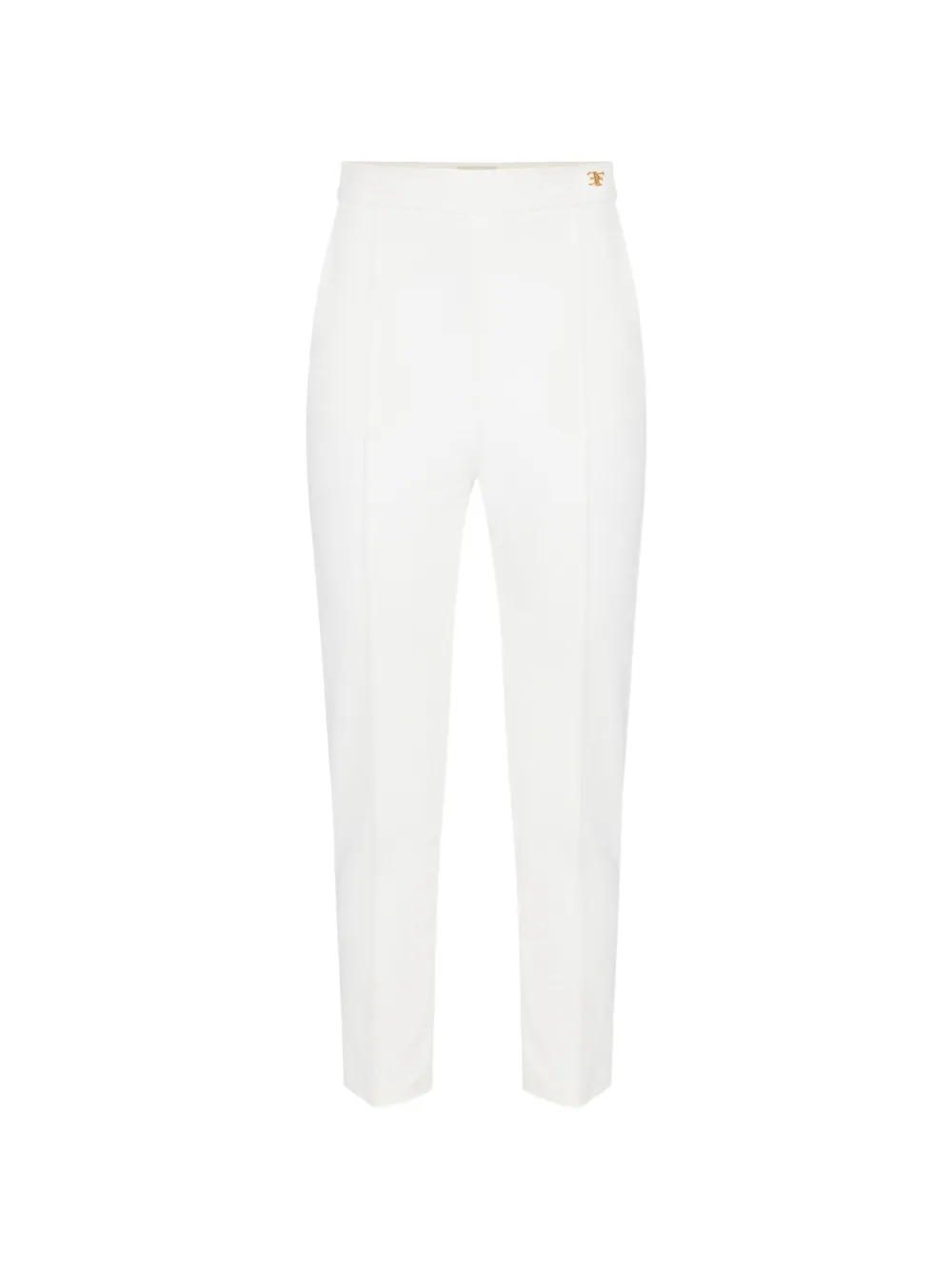 Elisabetta Franchi technical fabric trousers Wit