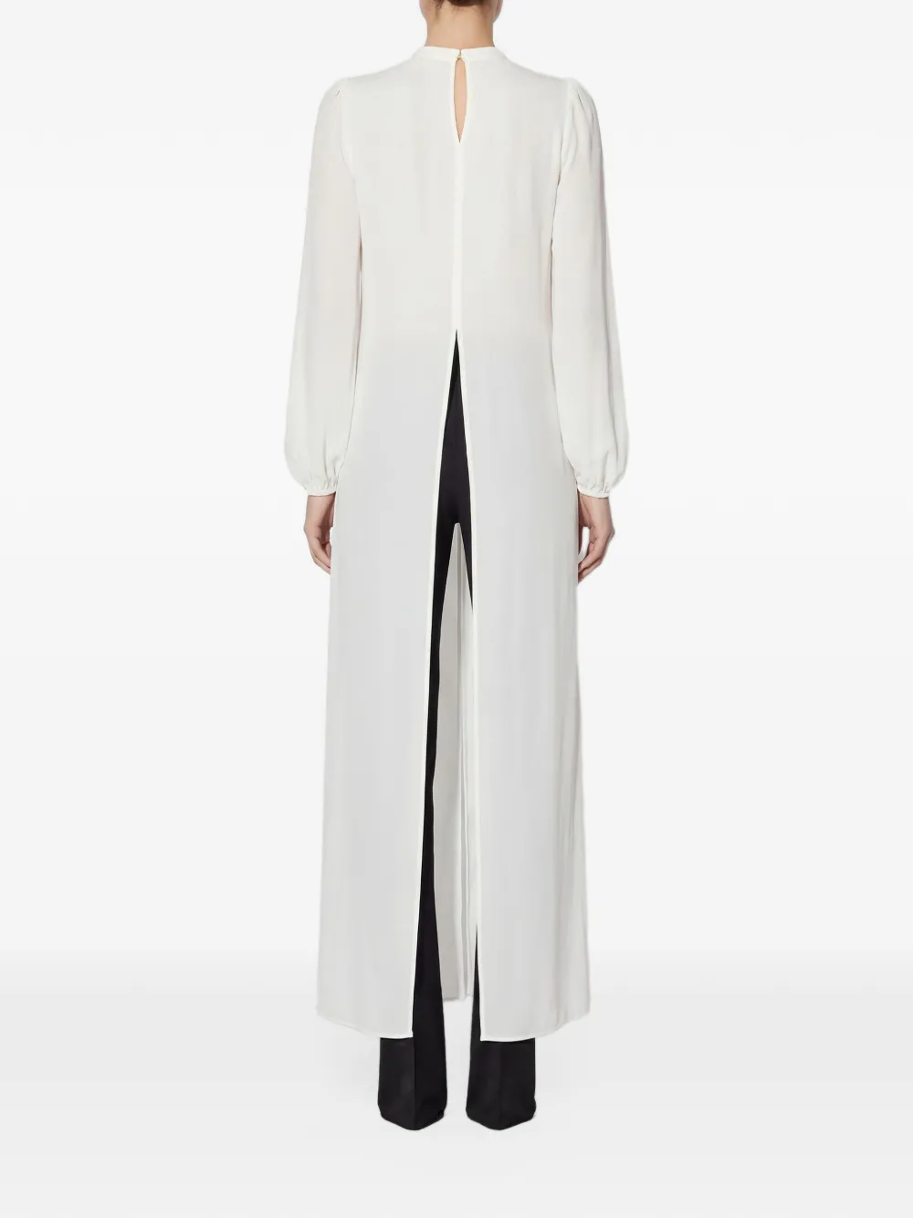 Elisabetta Franchi blouse in georgette fabric Wit