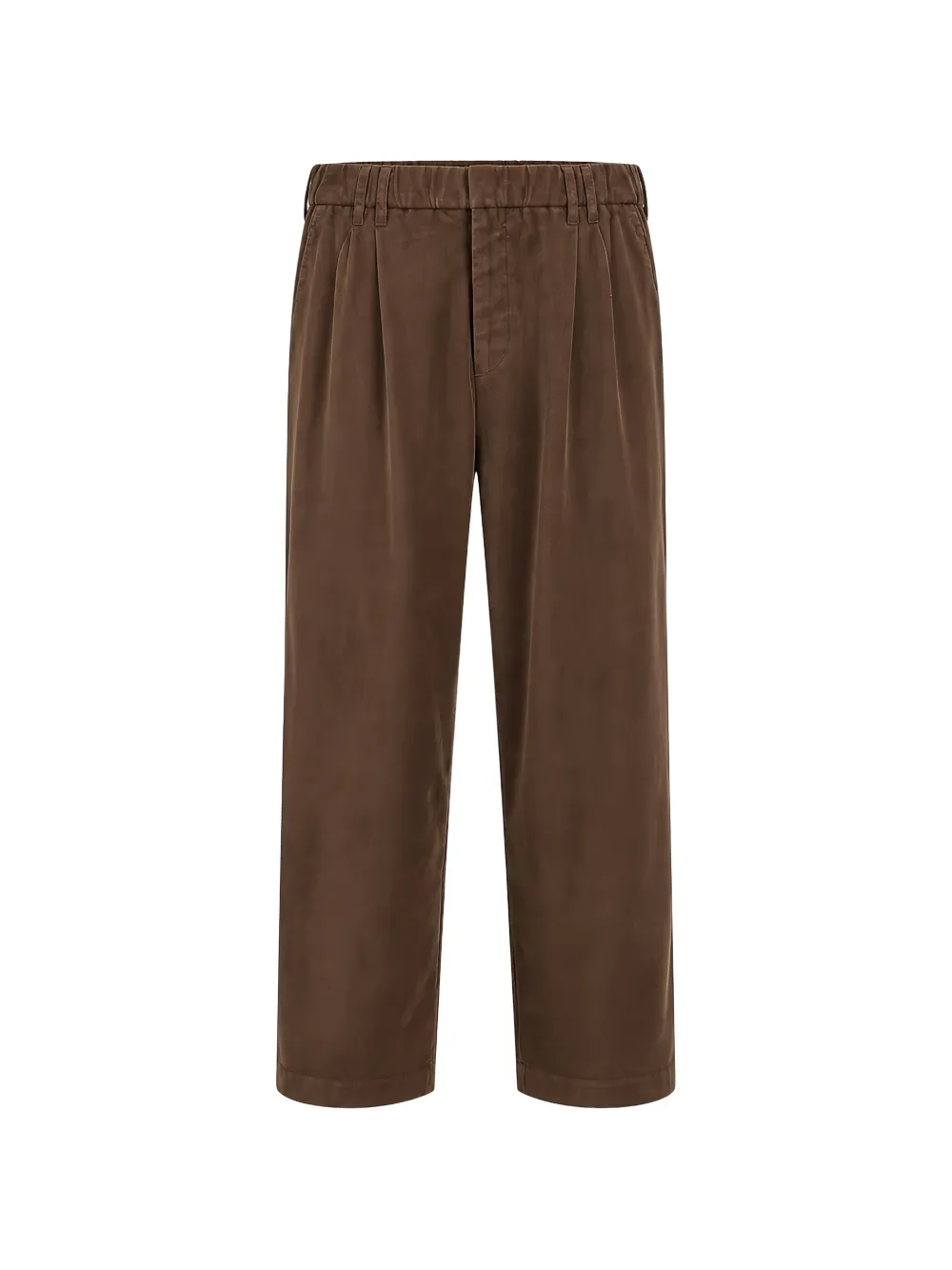 Brunello Cucinelli pleated elasticated-waist trousers - Marrone