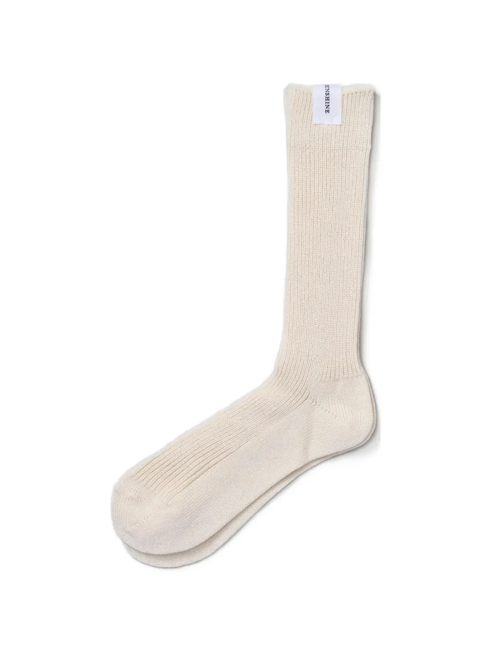 Kaptain Sunshine ribbed-knit socks - Toni neutri