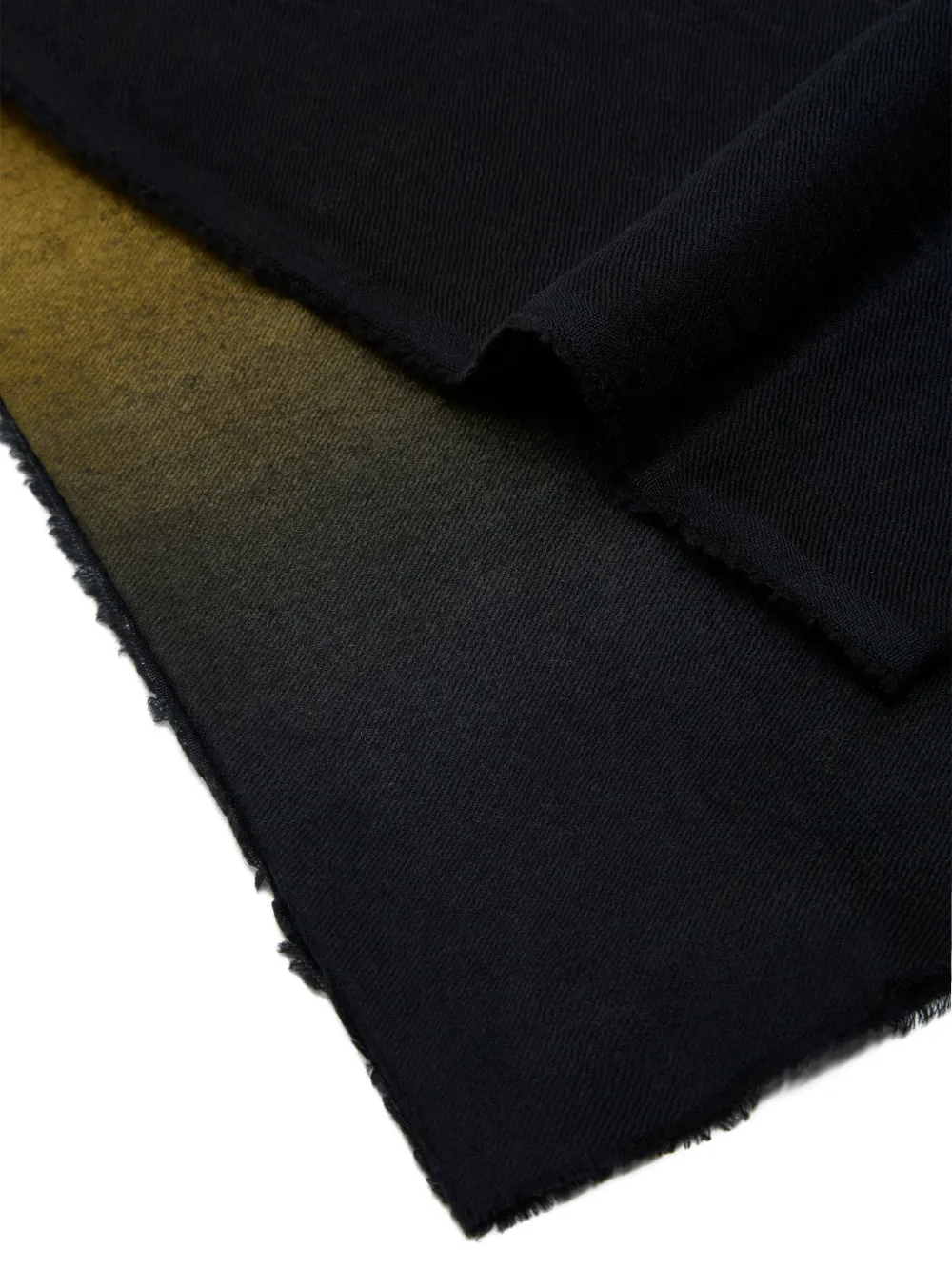 Faliero Sarti Chips gradient frayed-edge scarf Zwart