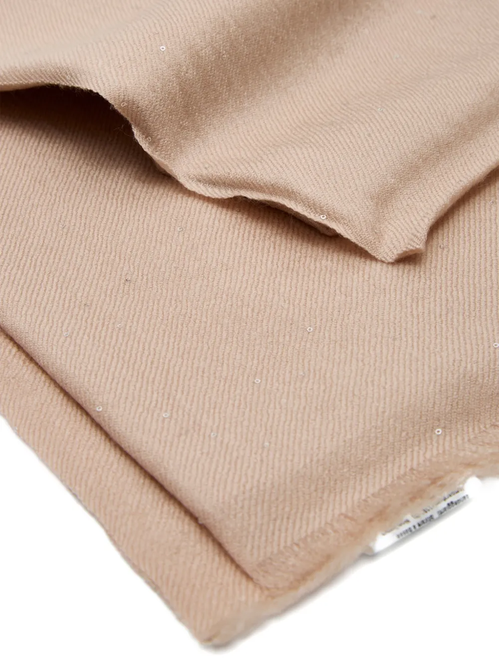 Faliero Sarti Raissa sequin-embellished scarf Beige