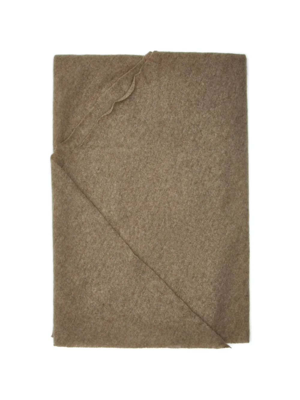 Faliero Sarti Adeli cashmere frayed scarf Beige