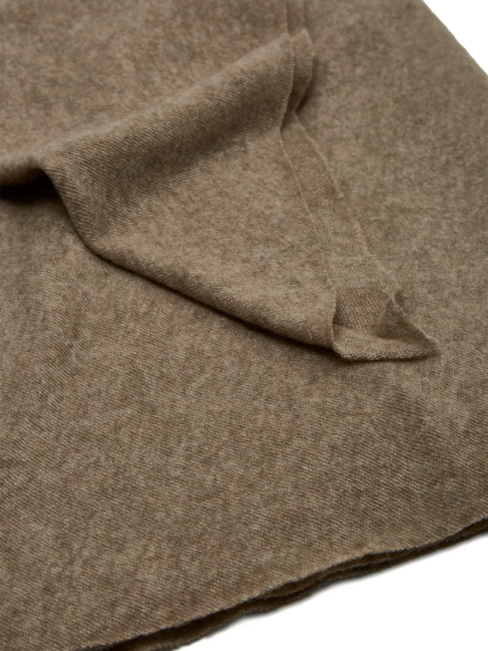 Faliero Sarti Adeli cashmere frayed scarf Beige
