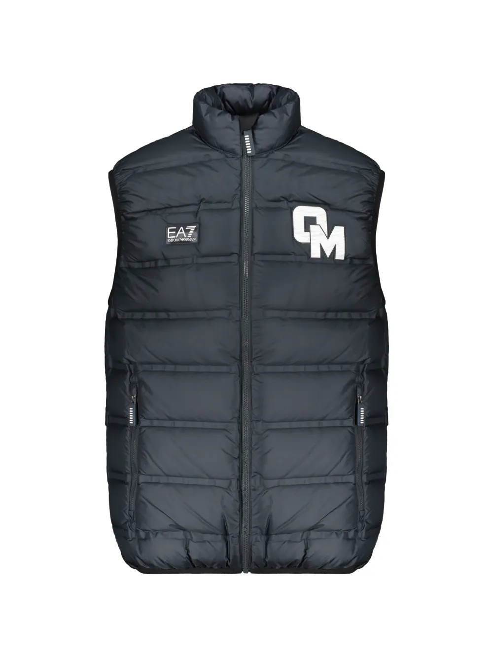 Ea7 Emporio Armani quilted logo-embroidered gilet - Blue