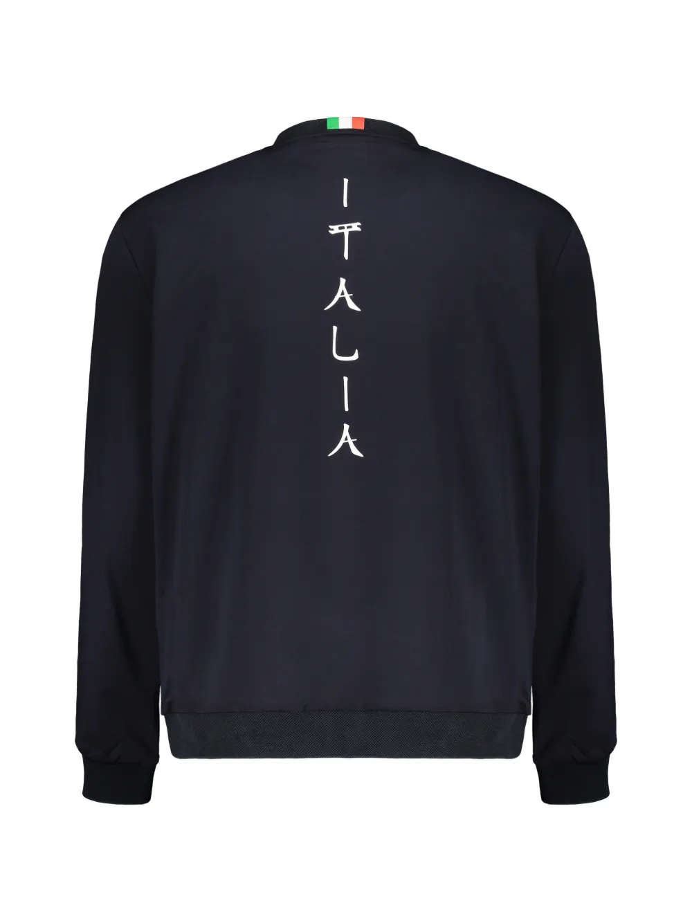 Ea7 Emporio Armani Italia Team logo-print sweatshirt Blauw