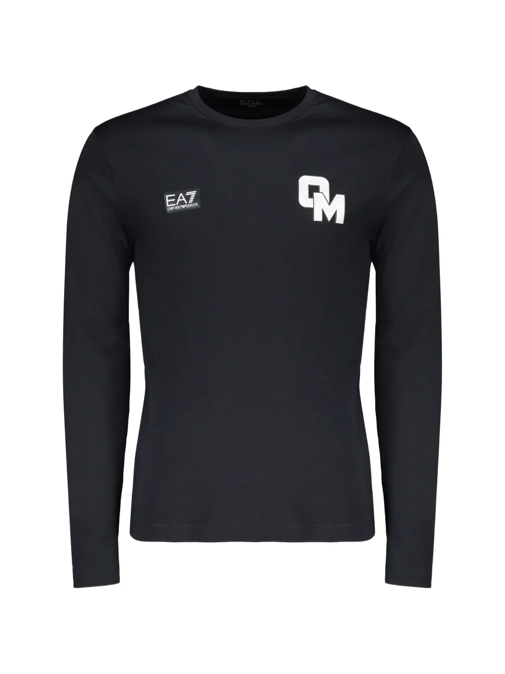 Ea7 Emporio Armani logo-print long-sleeve T-shirt - Blu