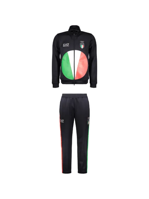 Ea7 Emporio Armani graphic-print tracksuit set