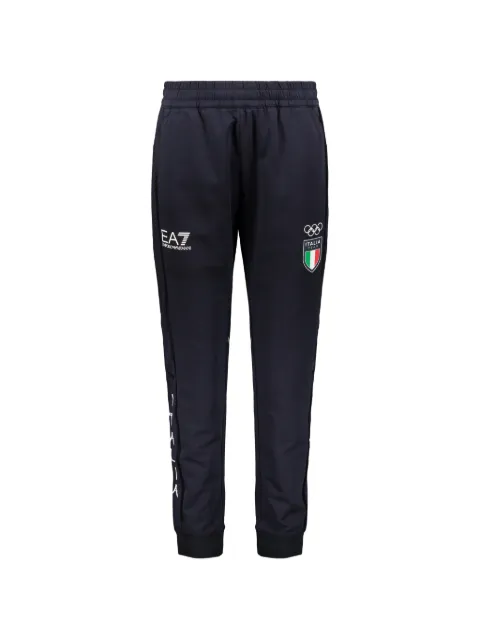 Ea7 Emporio Armani Italia Team logo-print track pants