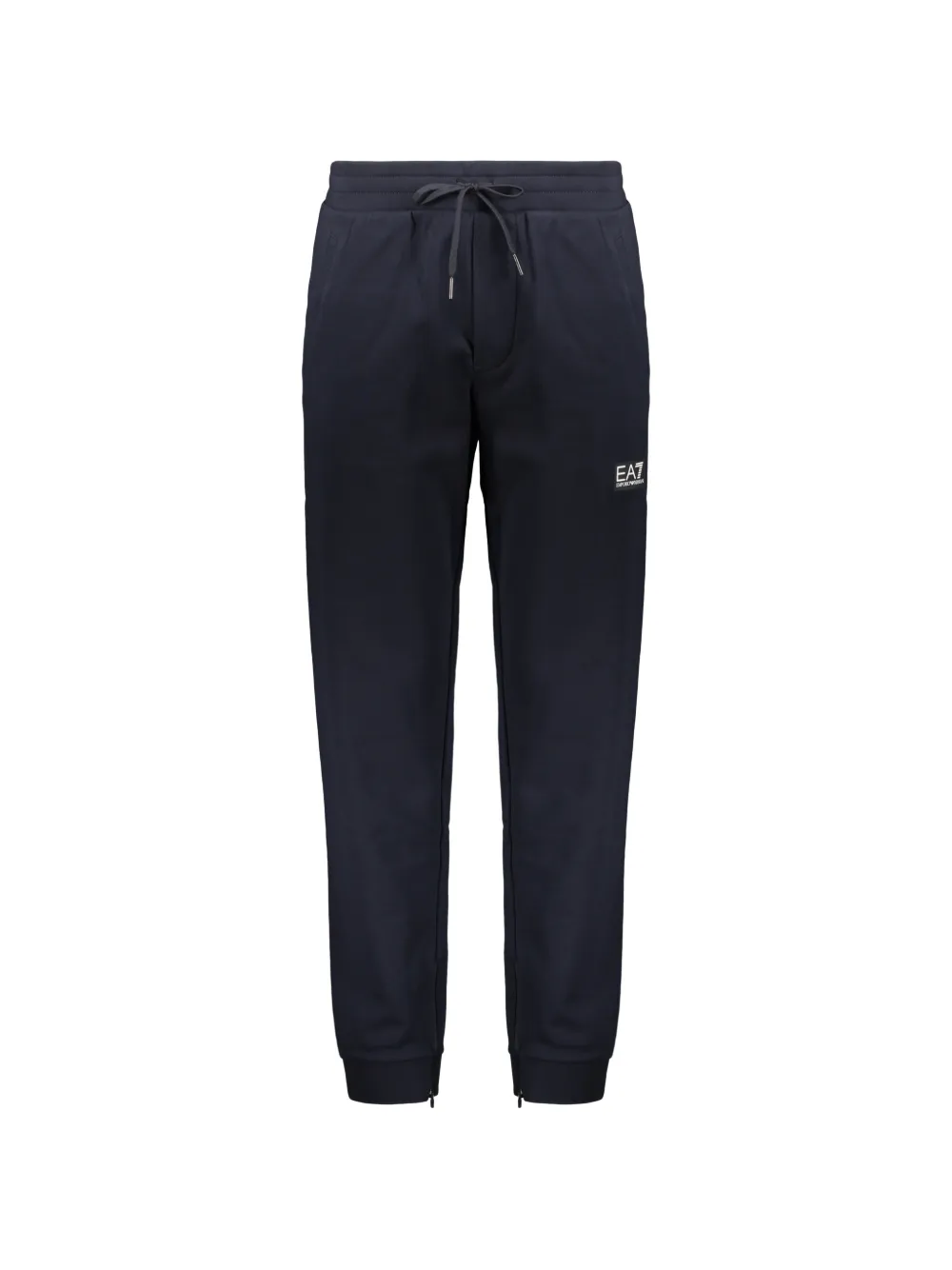 Ea7 Emporio Armani logo-print drawstring track pants Blauw