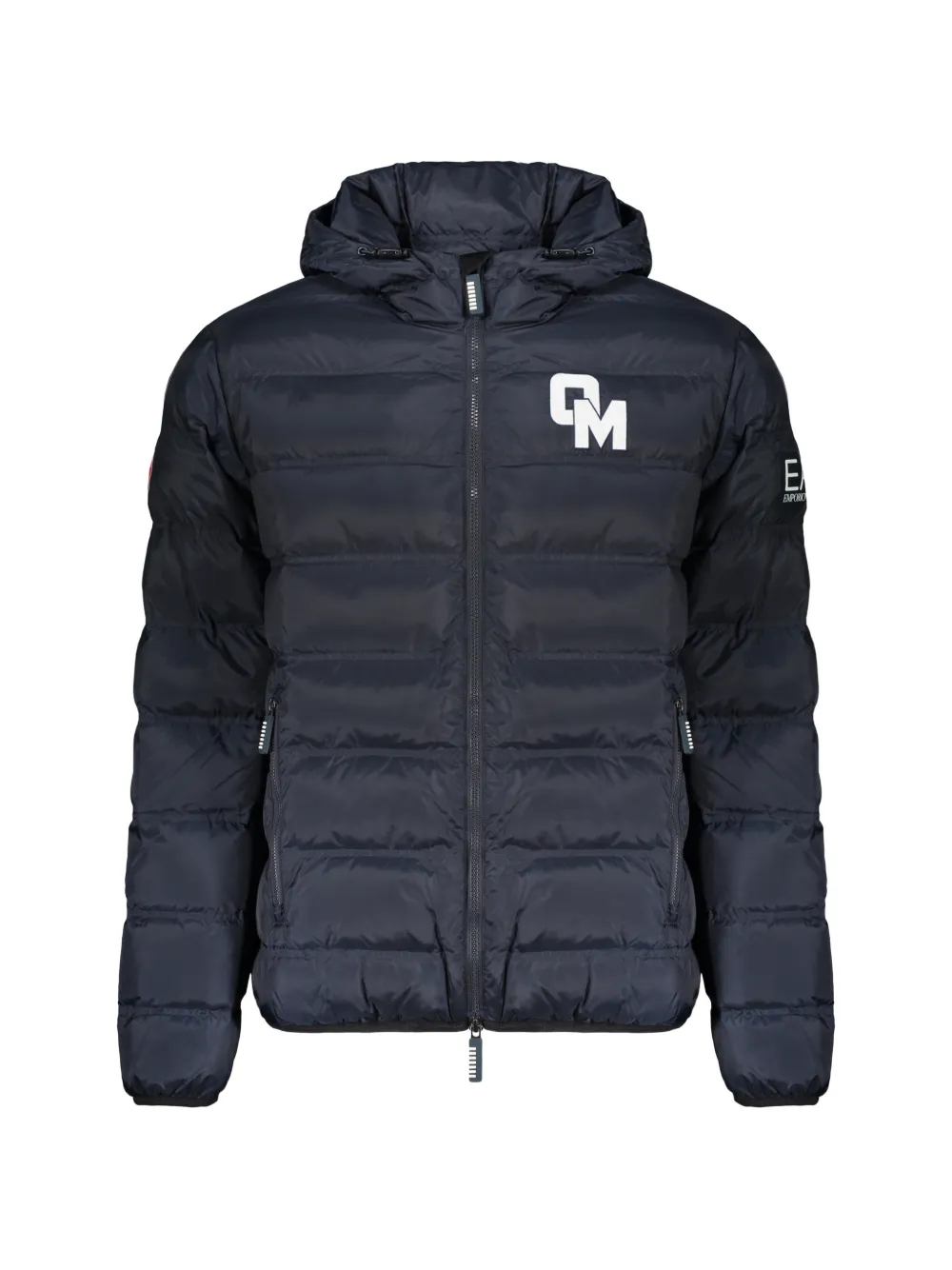 Ea7 Emporio Armani padded hooded jacket - Blue
