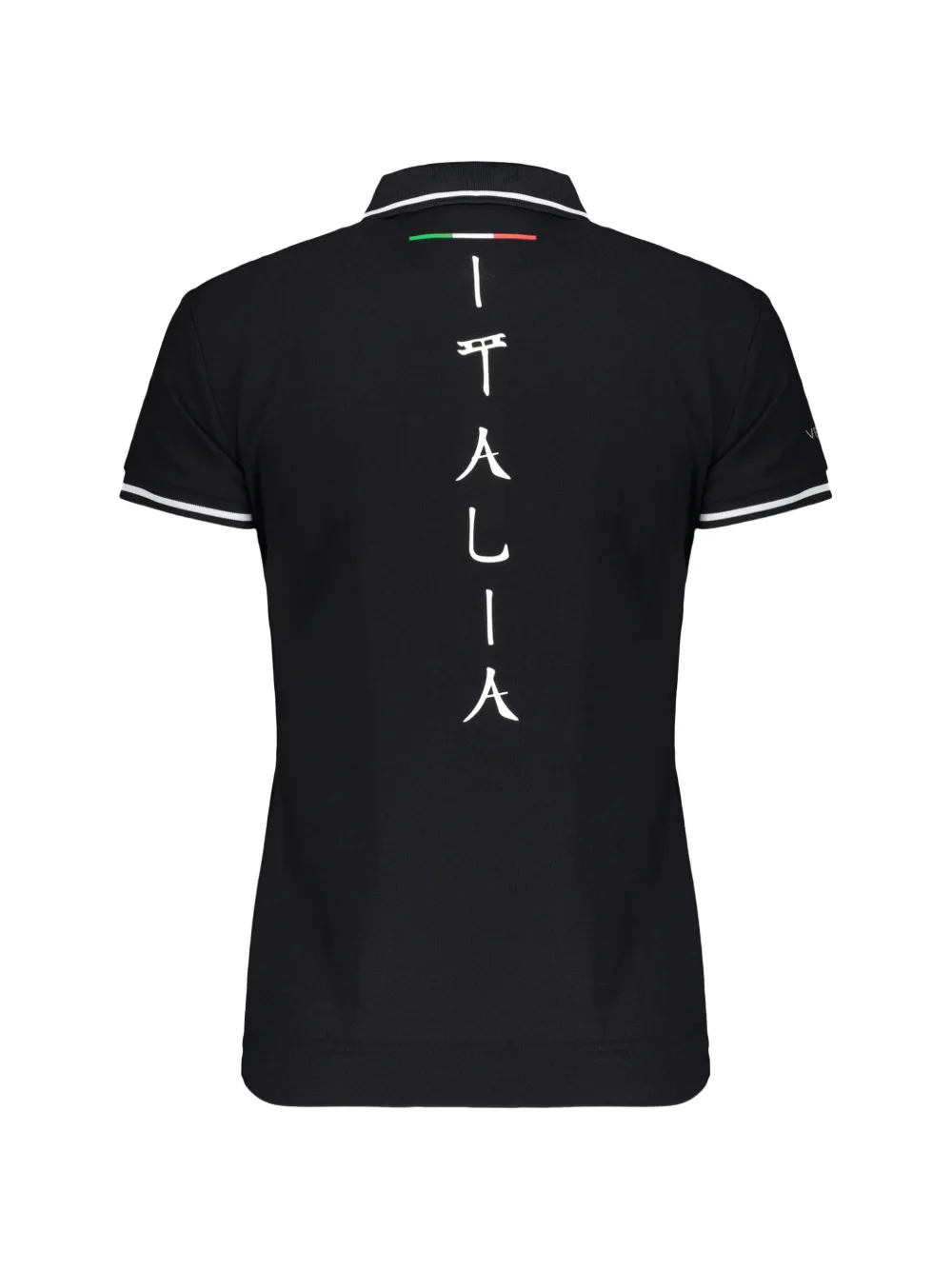 Ea7 Emporio Armani logo-print short-sleeve polo shirt Zwart