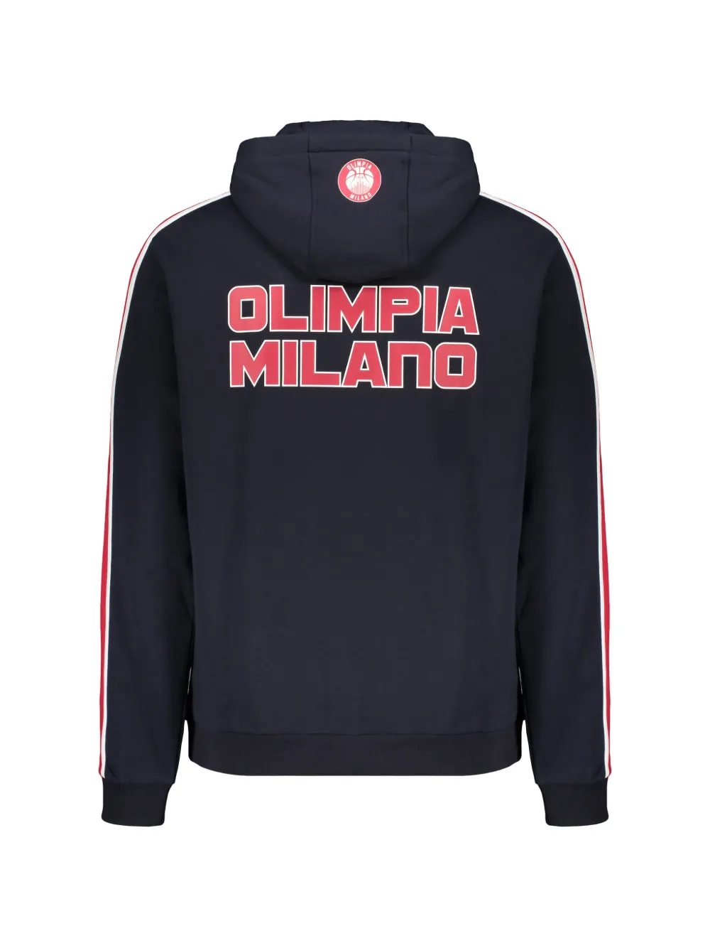 Ea7 Emporio Armani Olimpia Milano logo-print hoodie Blauw