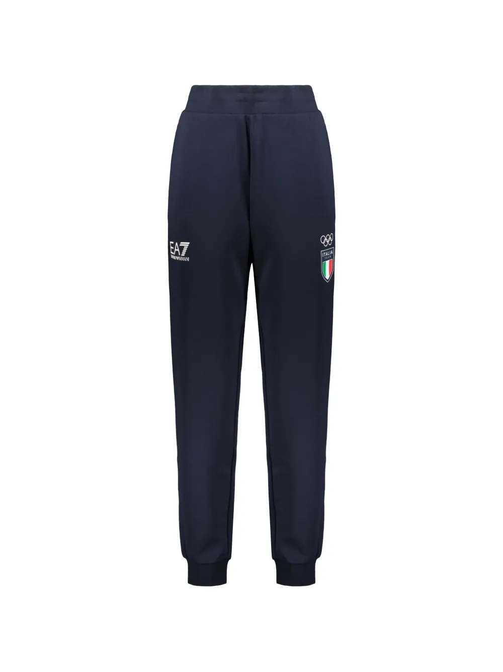 Ea7 Emporio Armani logo-print track pants Blauw