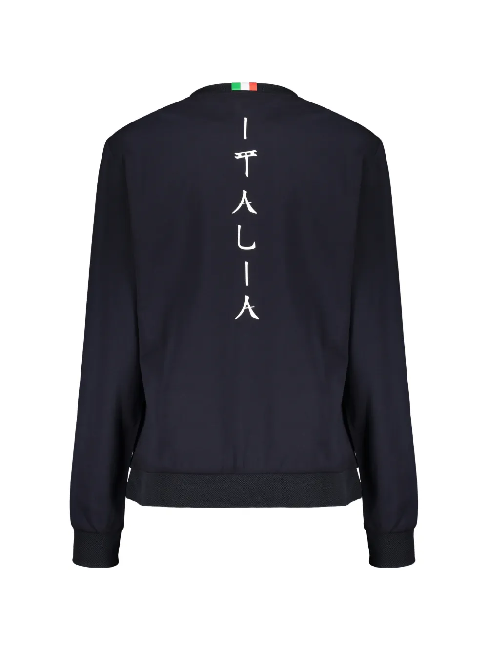 Ea7 Emporio Armani Italia logo-print sweater Zwart