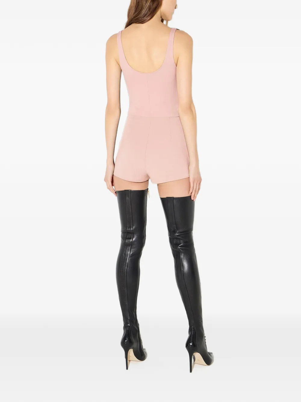 Elisabetta Franchi shorts in double-layer crêpe fabric Roze
