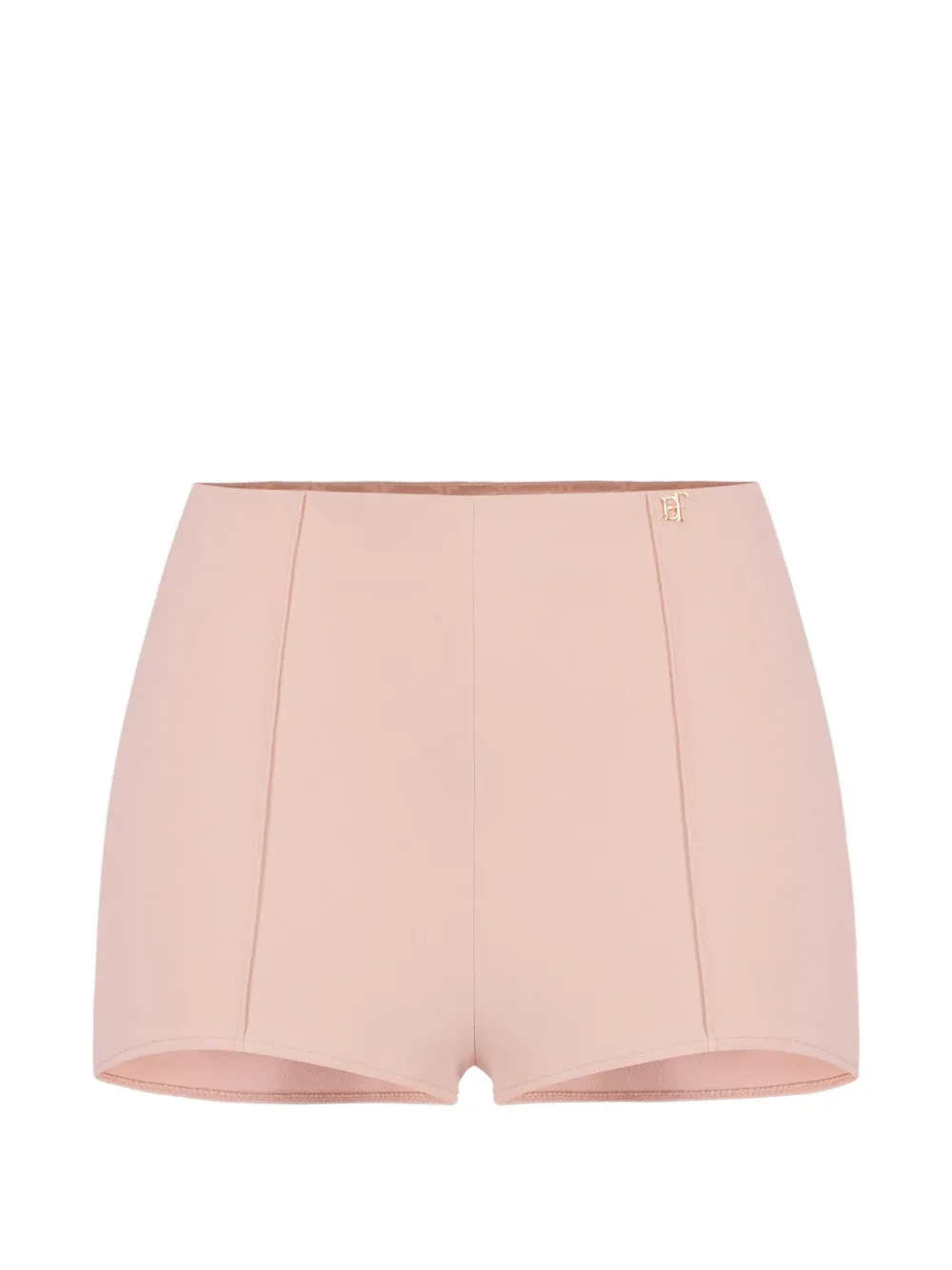 Elisabetta Franchi shorts in double-layer crêpe fabric Roze