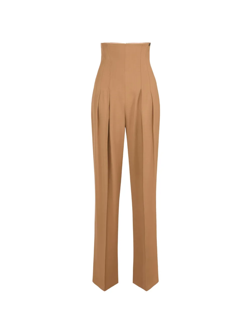 Elisabetta Franchi bustier-style gabardine trousers - Nude