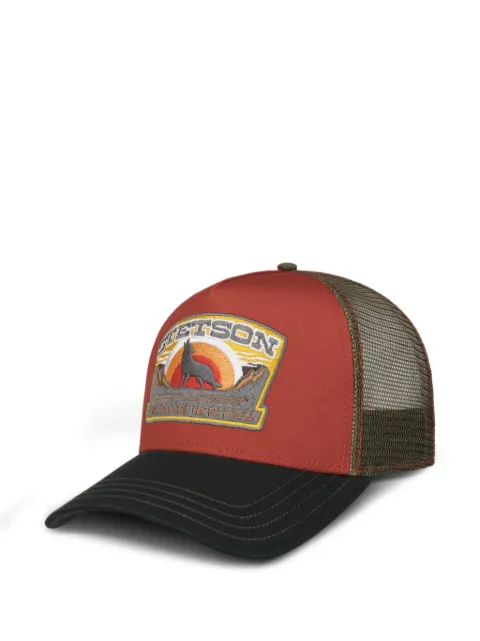 Stetson Wolf logo-patch mesh-panel cap