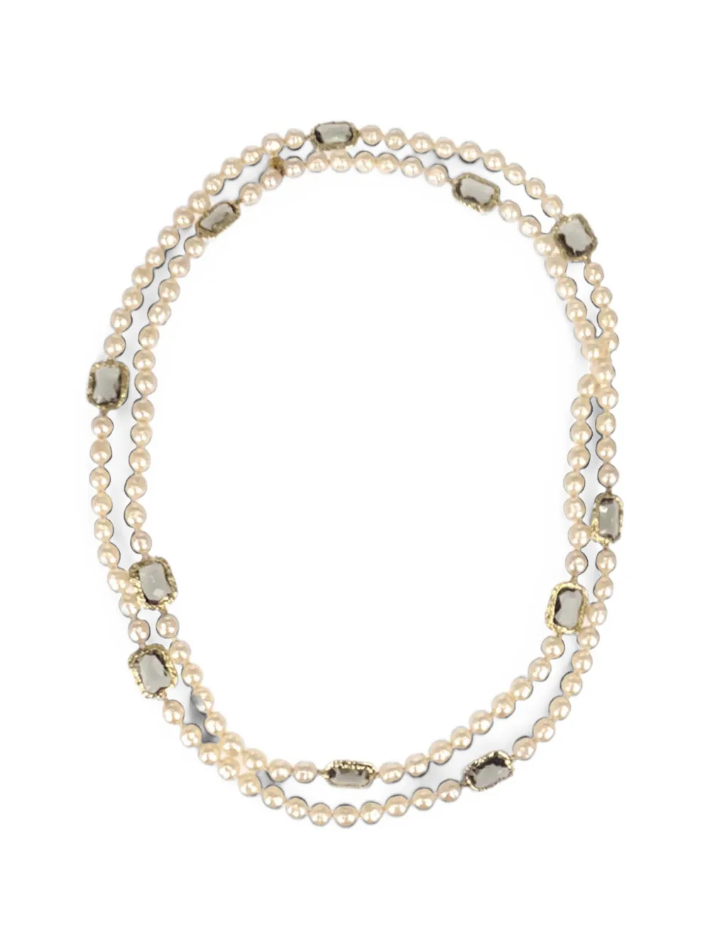 CHANEL Pre-Owned 1981 Gripoix costume pearl necklace - Oro