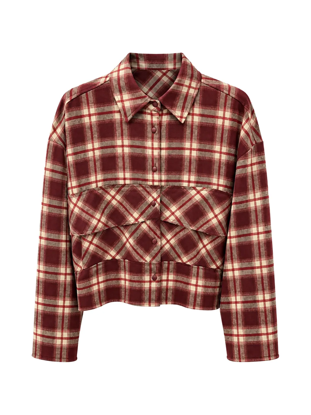 Weili Zheng check cropped shirt - Rosso