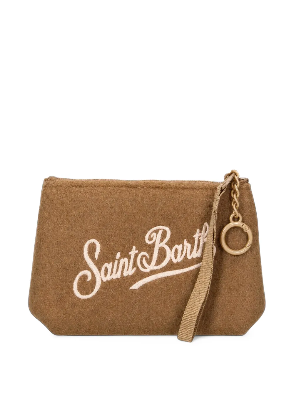 MC2 Saint Barth Saint Barth embroidered clutch bag Bruin