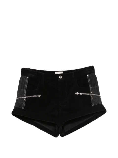 ISABEL MARANT Rolna corduroy zip-detail shorts