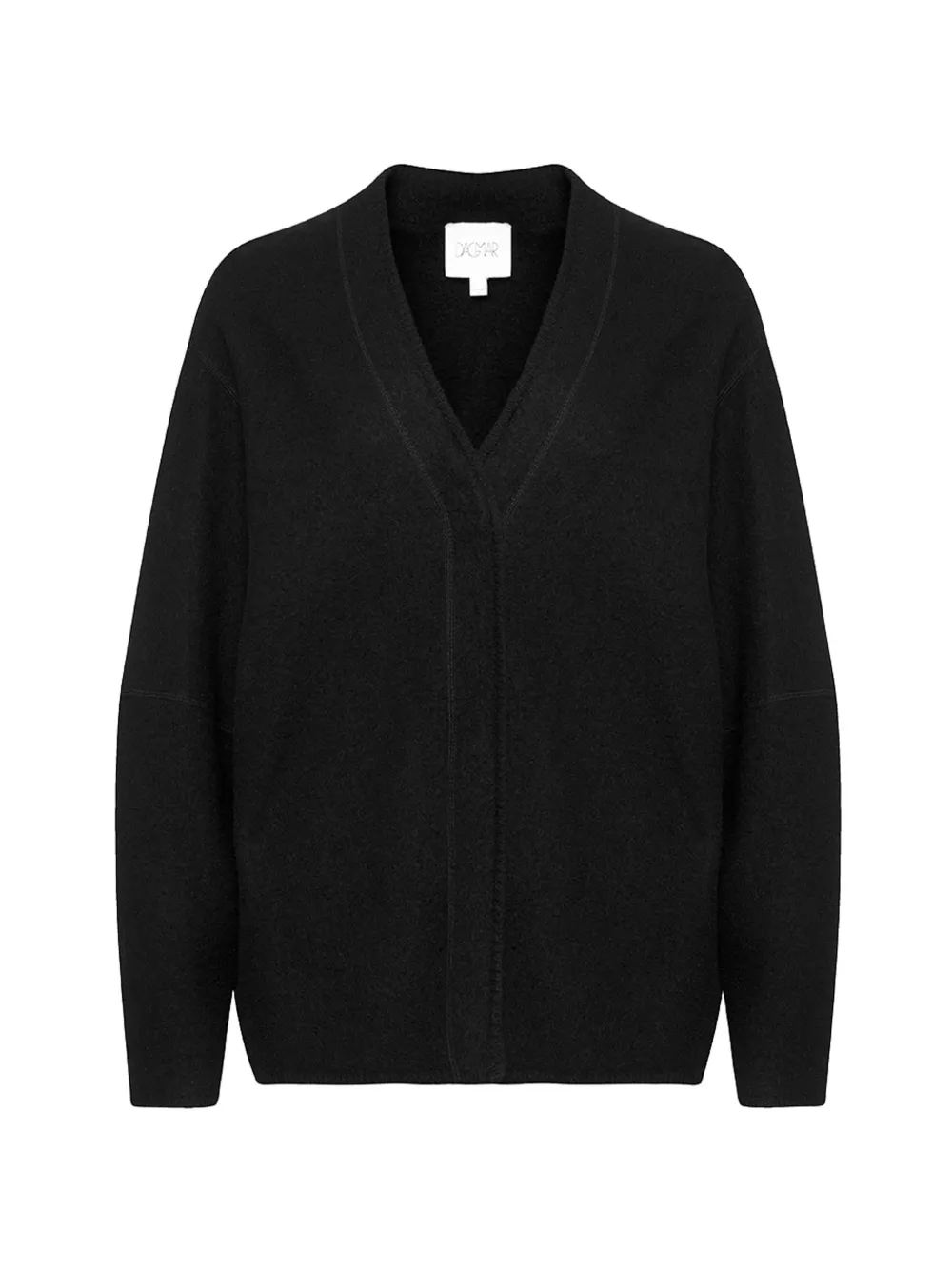 House Of Dagmar merino wool cardigan Zwart