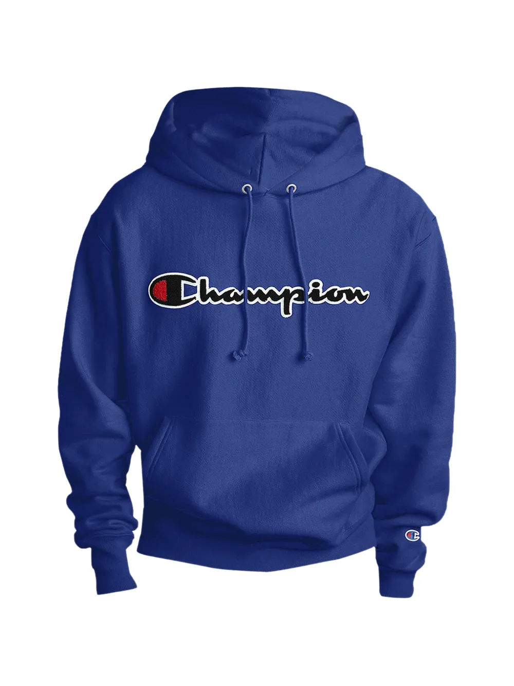Champion logo-embroidered hoodie - Blu