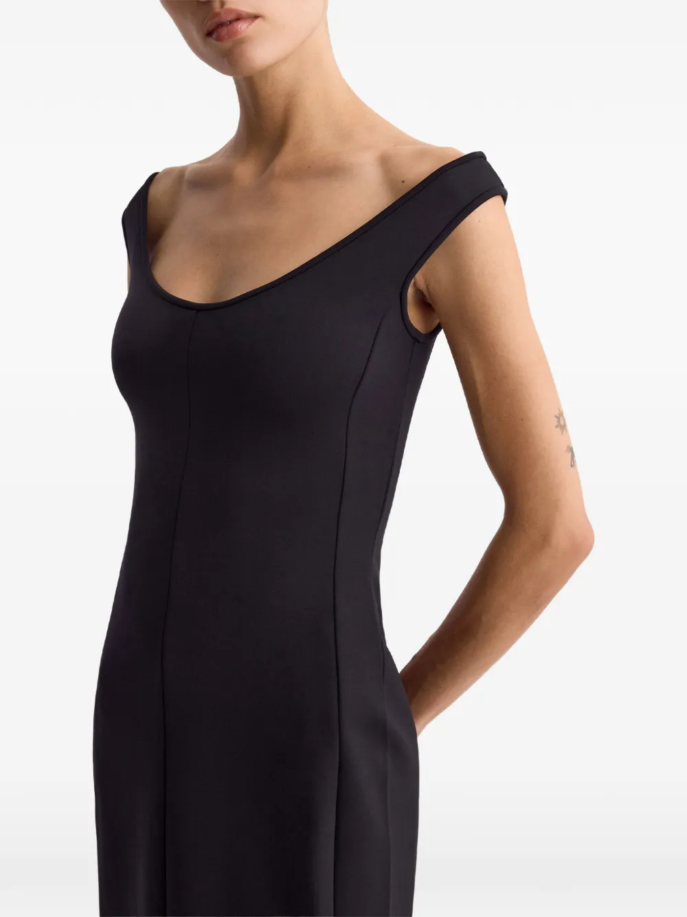 FFORME Oriana molded midi dress Zwart
